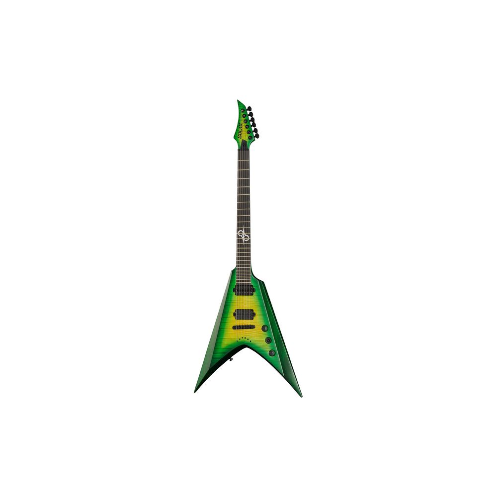 Solar Guitars V2.6LB Flame Lime Burst Matte – Thomann Ireland