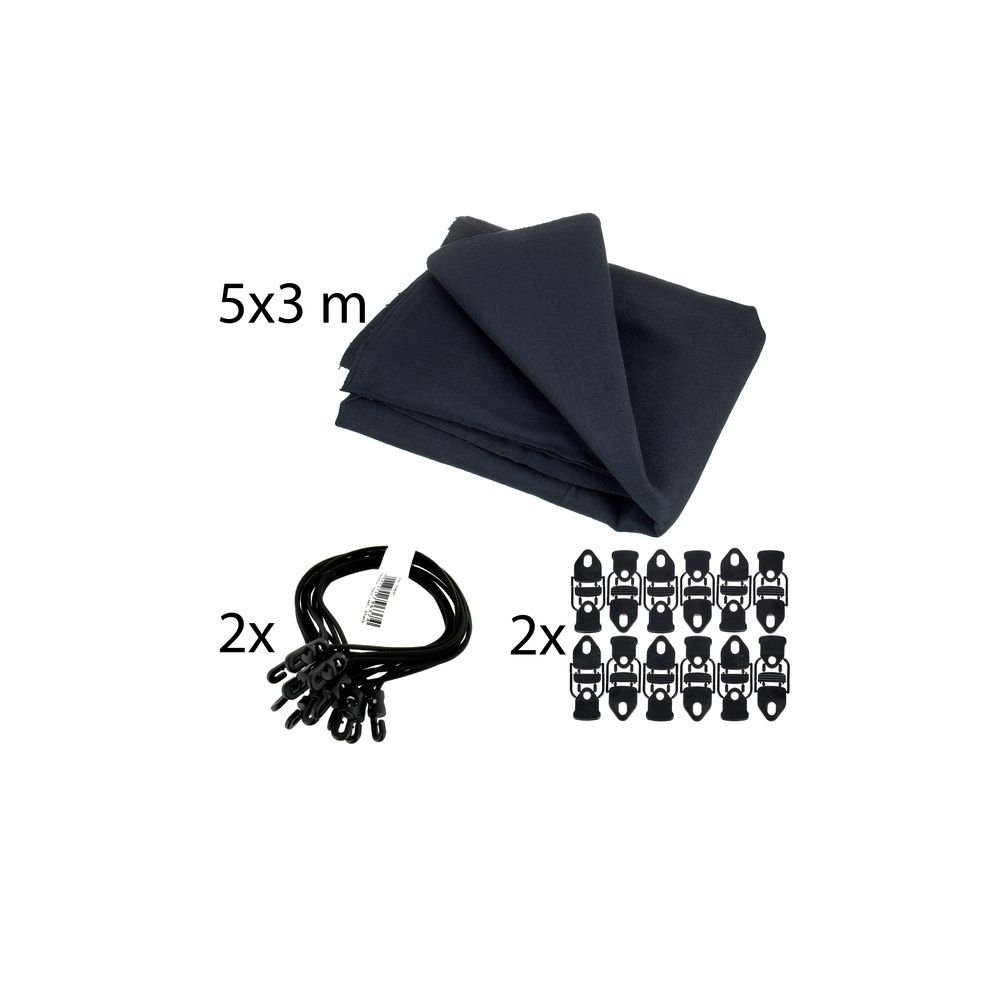 Stairville Euro Molton Set Black 5x3m – Thomann Ireland