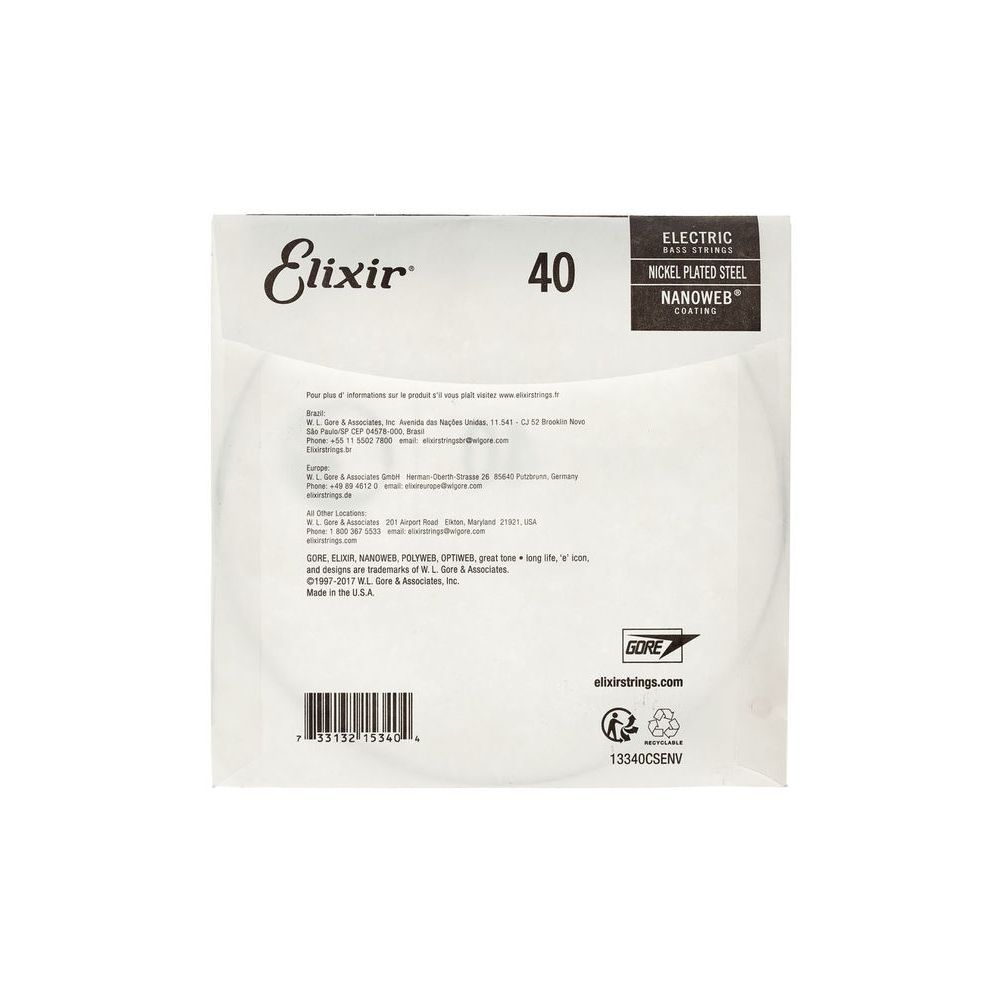 Elixir .040 El. Bass Single String – Thomann Ireland