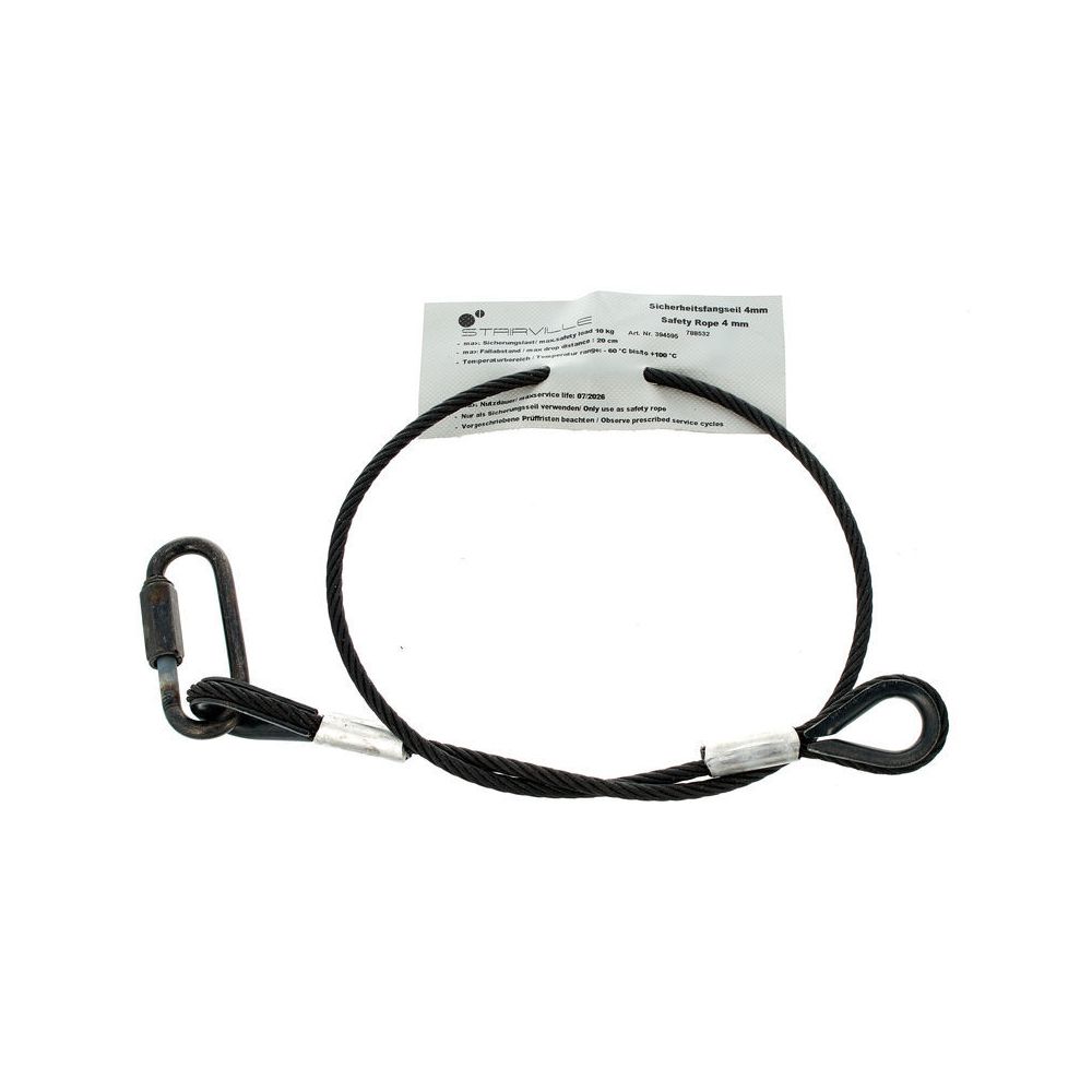 Stairville Safety 60cm/4mm Black 10kg – Thomann Ireland