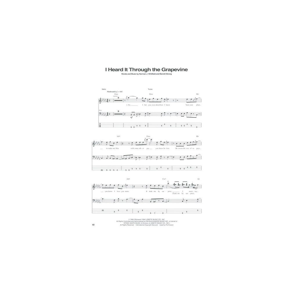 Hal Leonard Motown Bass Classics – Thomann Ireland