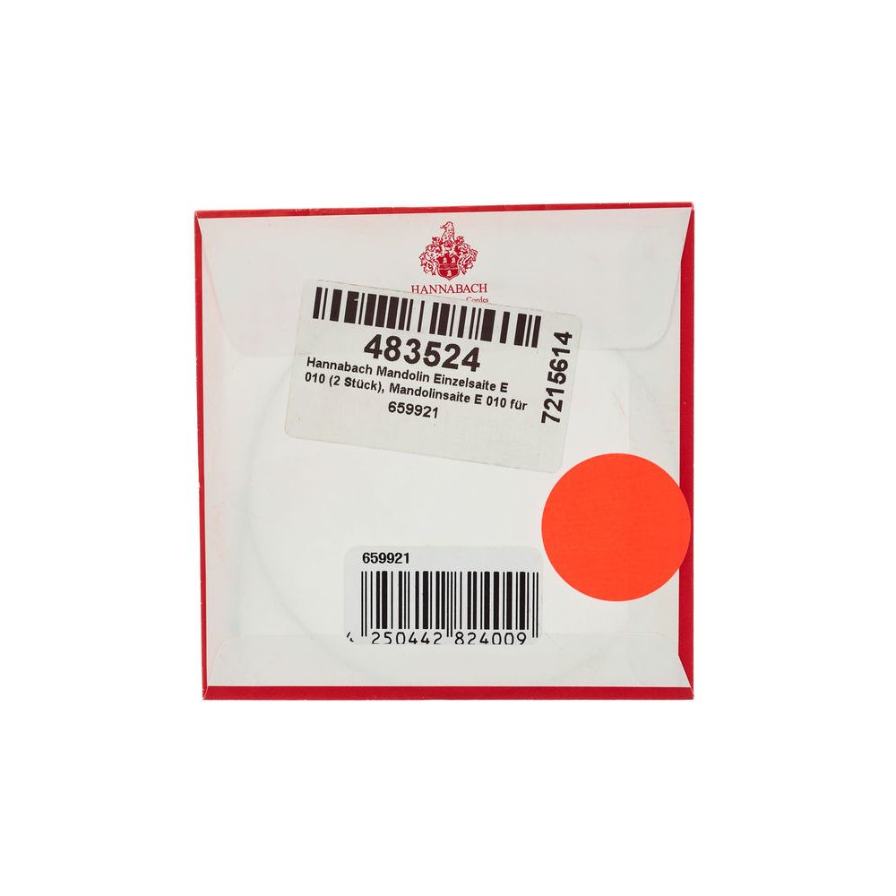 Hannabach Mandolin String E .010 (2pcs) – Thomann Ireland