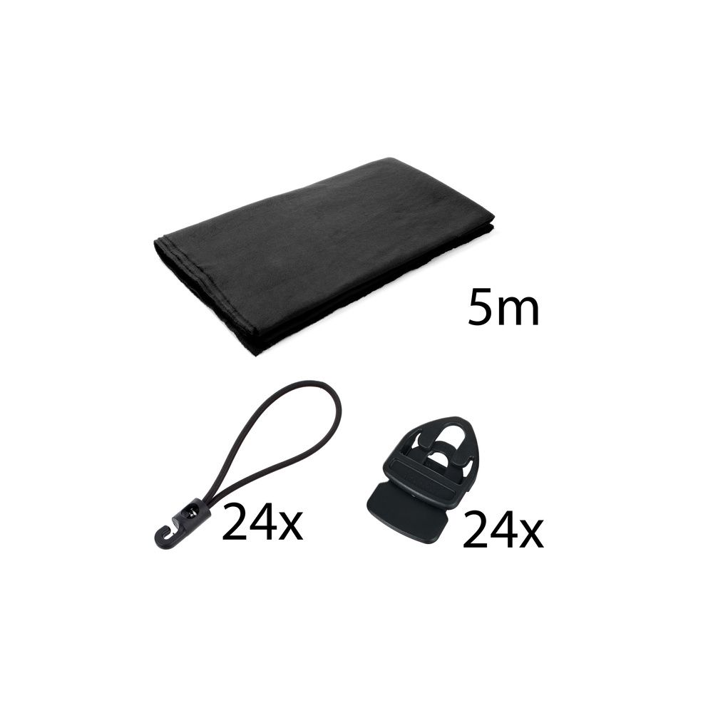 Stairville Molton 500g/m² Set Black 5x3m – Thomann Ireland