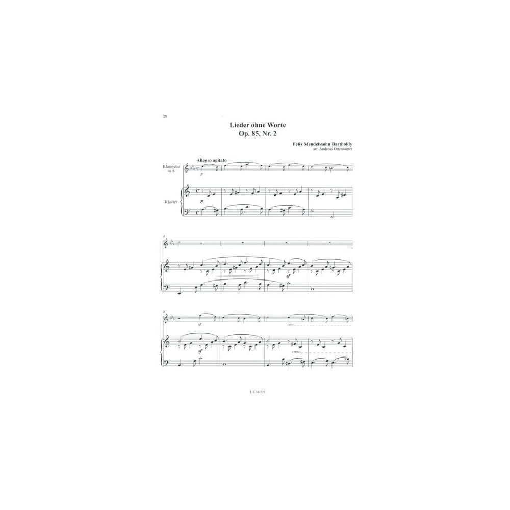 Universal Edition Mendelssohn Lieder ohne Worte – Thomann Ireland