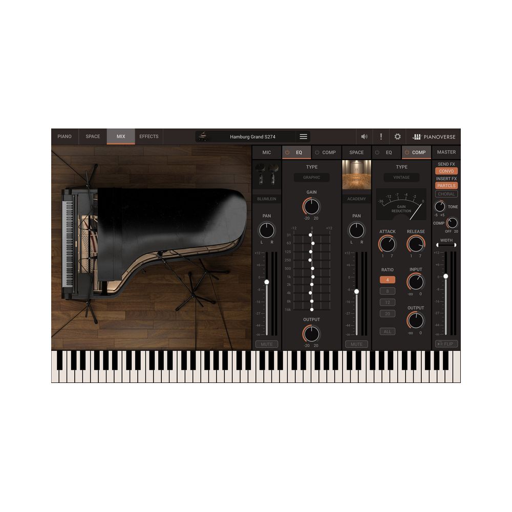 IK Multimedia Pianoverse Hamburg Grand S274 – Thomann Ireland