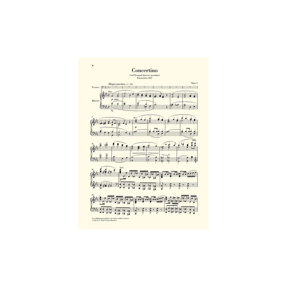 Henle Verlag David Concertino Es