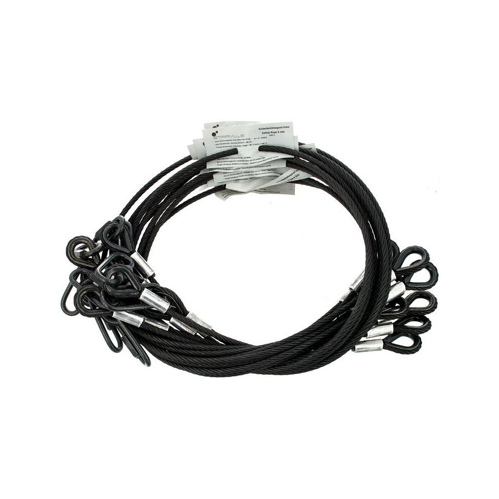 Stairville Safety Set 120cm/6mm Bk 10pcs – Thomann Ireland