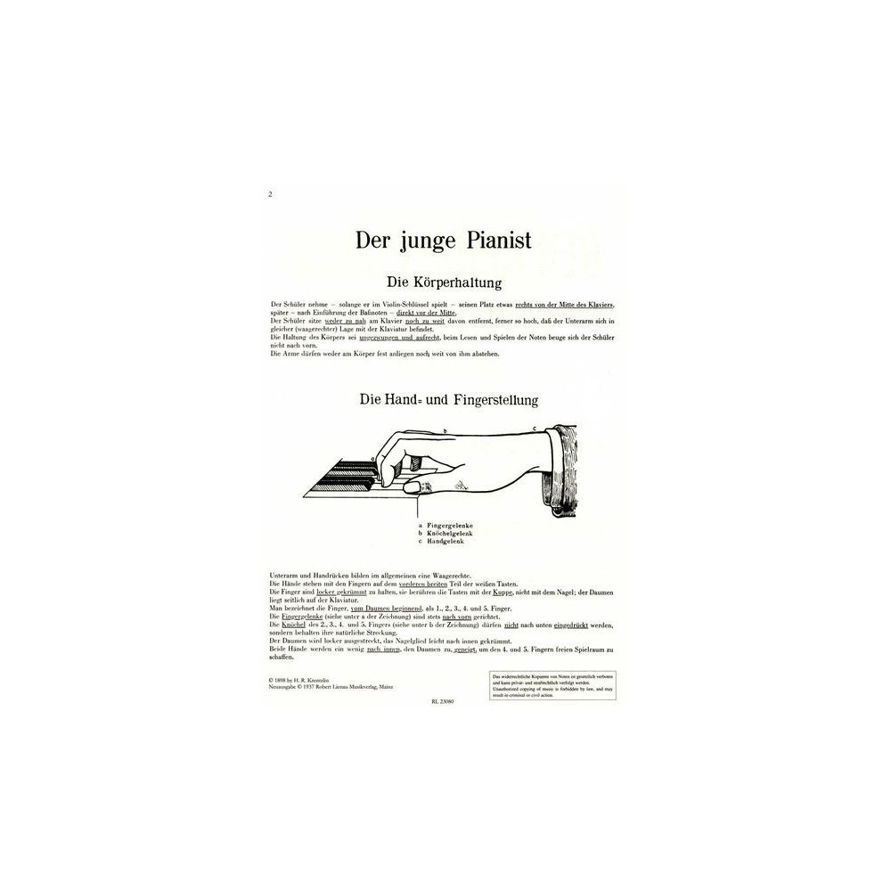 Musikverlag Robert Lienau Der junge Pianist 1 – Thomann Ireland