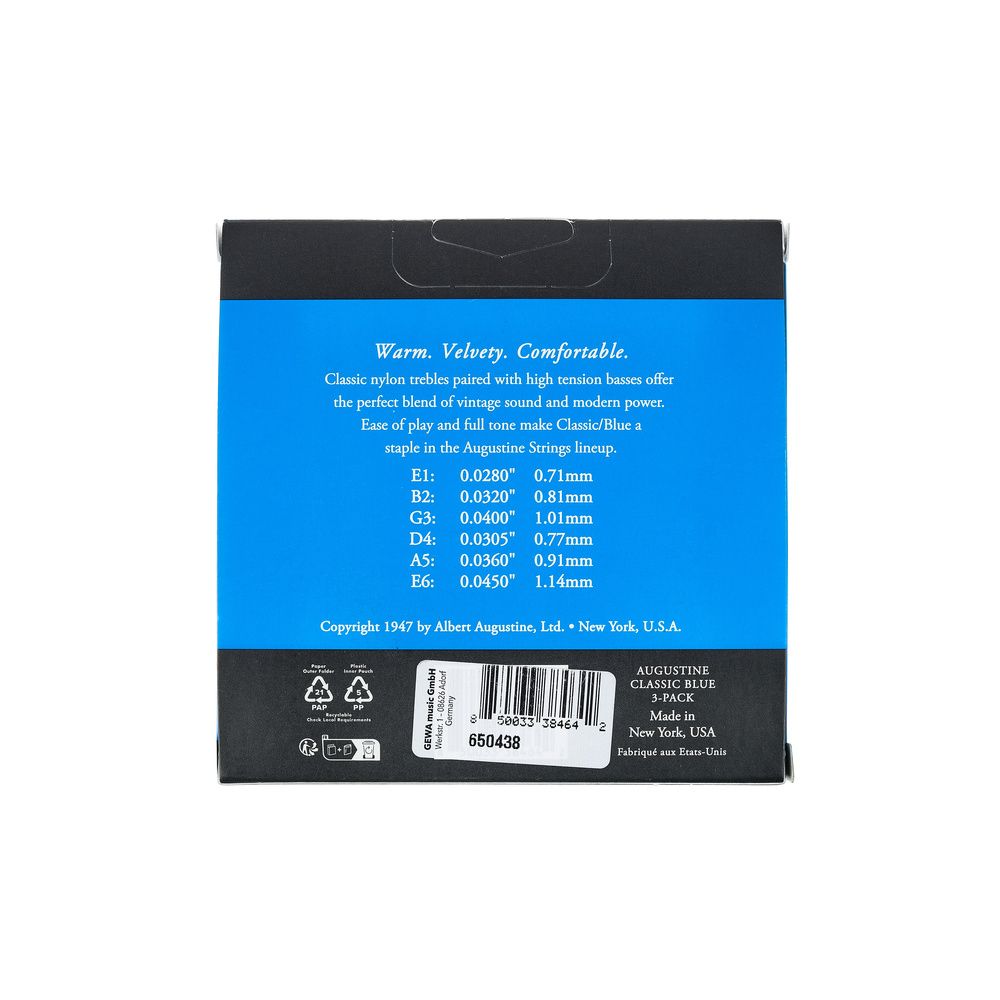 Augustine 3er Pack Classic Blue nor/high – Thomann Ireland