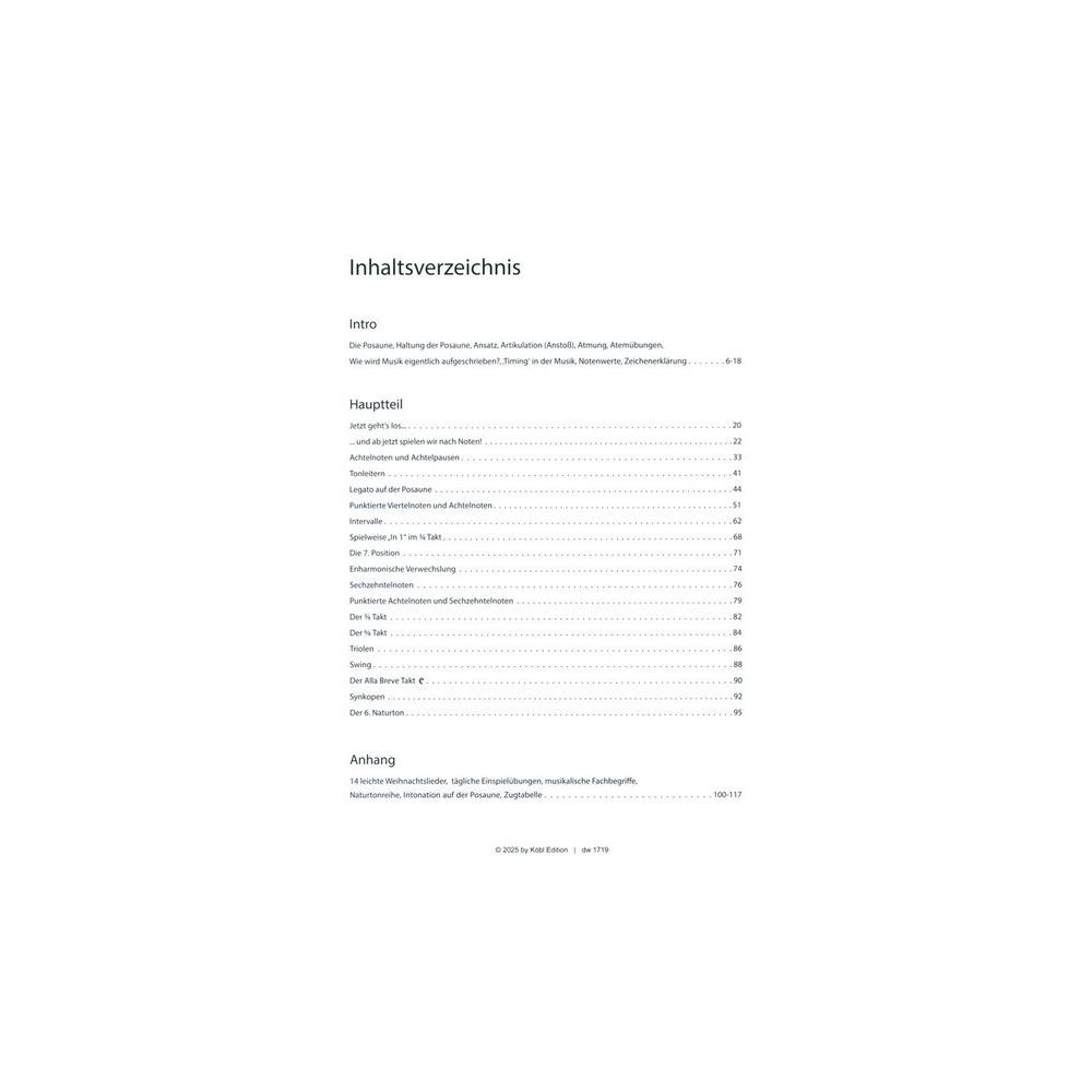 Köbl Edition Posaune Total 1 – Thomann Ireland