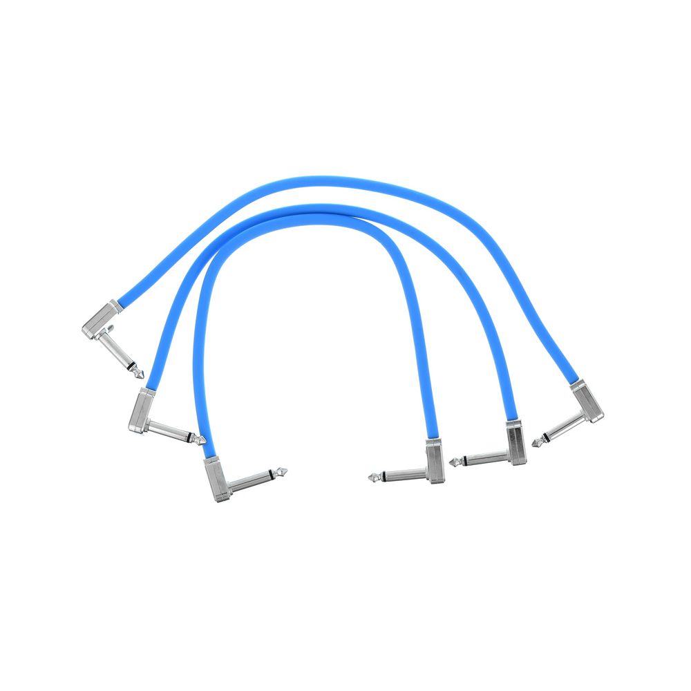 Ernie Ball Flex Patch Cable 12" blue set – Thomann Ireland