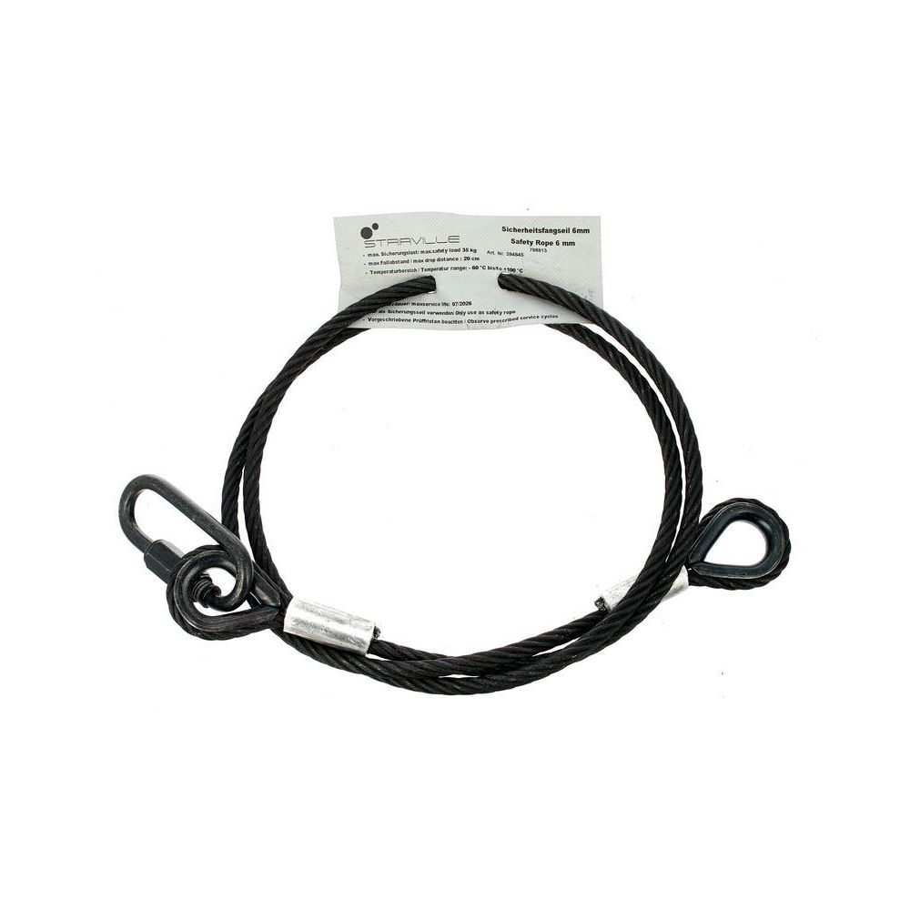 Stairville Safety Set 120cm/6mm Bk 10pcs – Thomann Ireland
