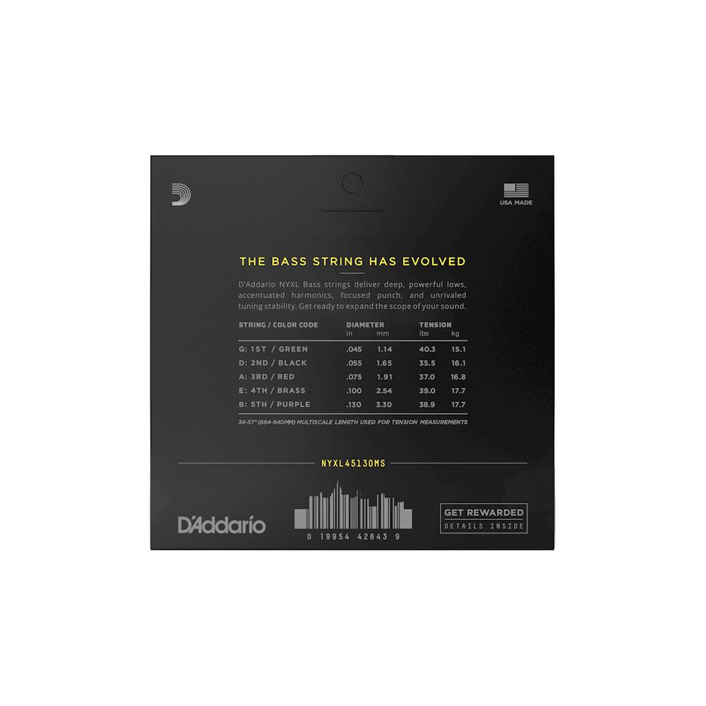 Daddario NYXL45130MS Multiscale Set – Thomann Ireland