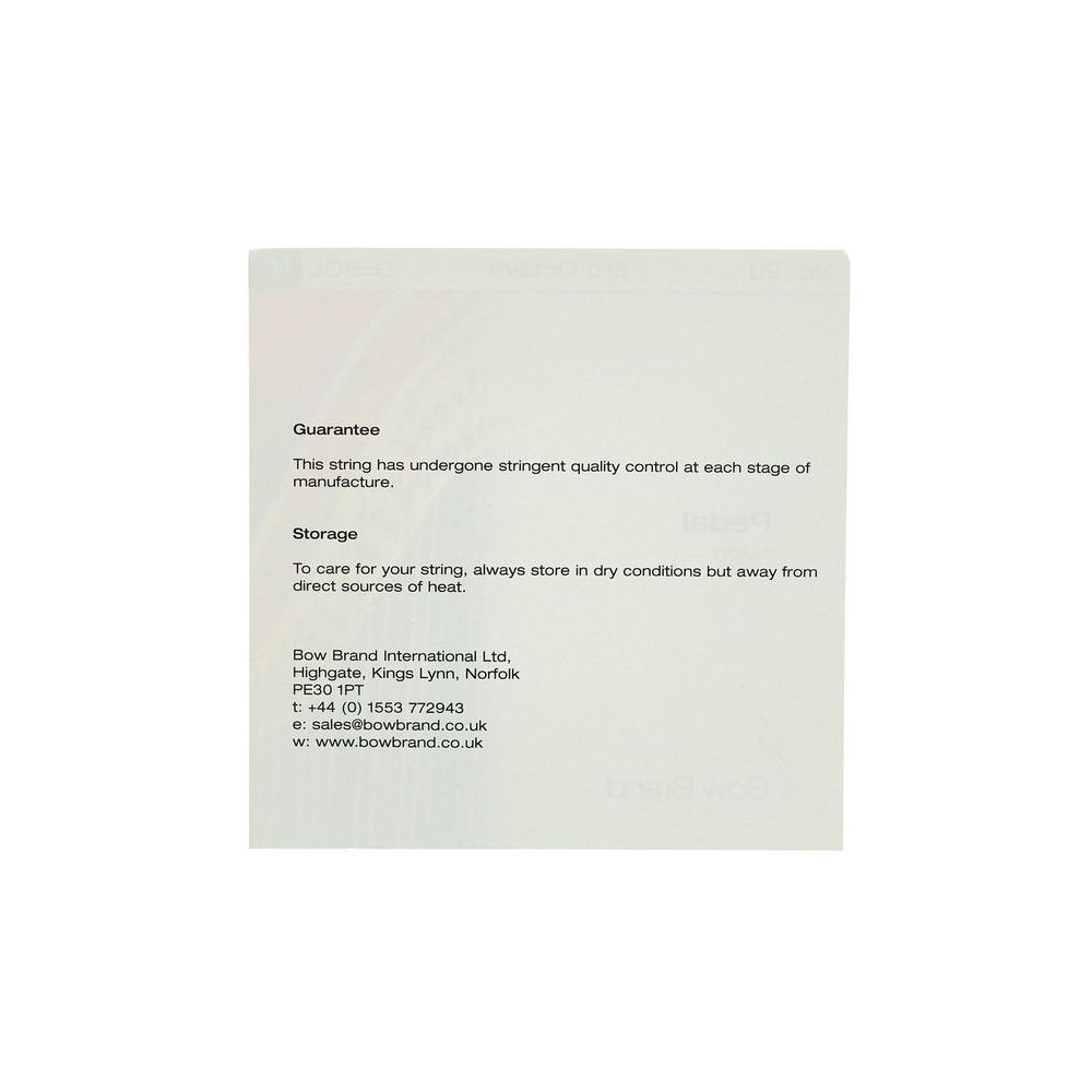 Bow Brand Pedal Artist Nylon 3rd G No.20 – Thomann Ireland