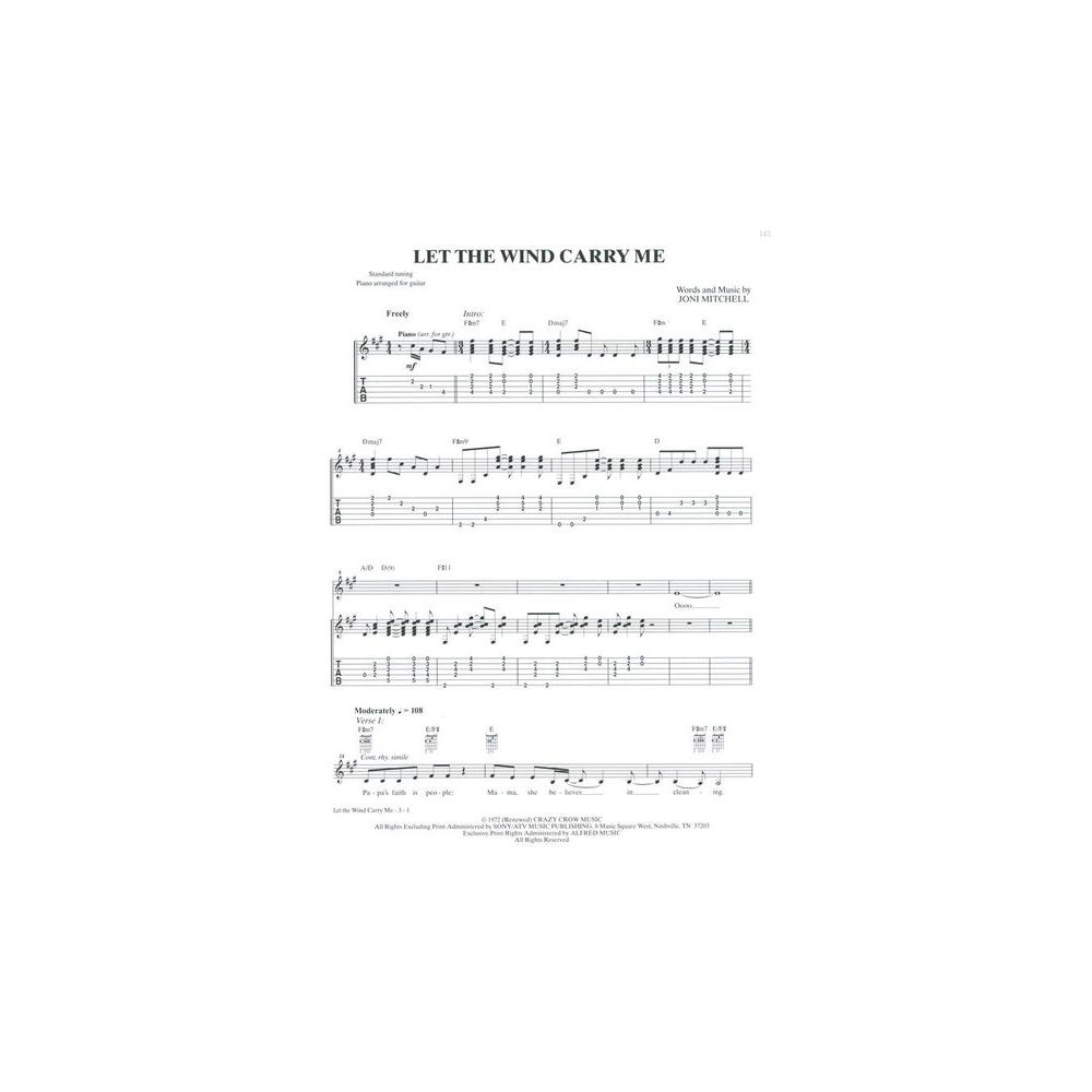 Alfred Music Publishing Joni Mitchell Complete So Far – Thomann Ireland