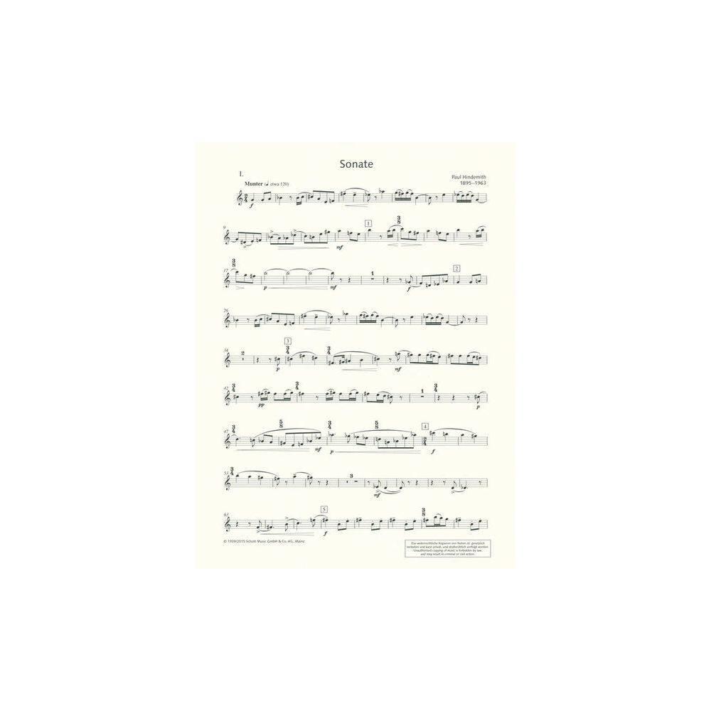Schott Hindemith Sonate Oboe – Thomann Ireland