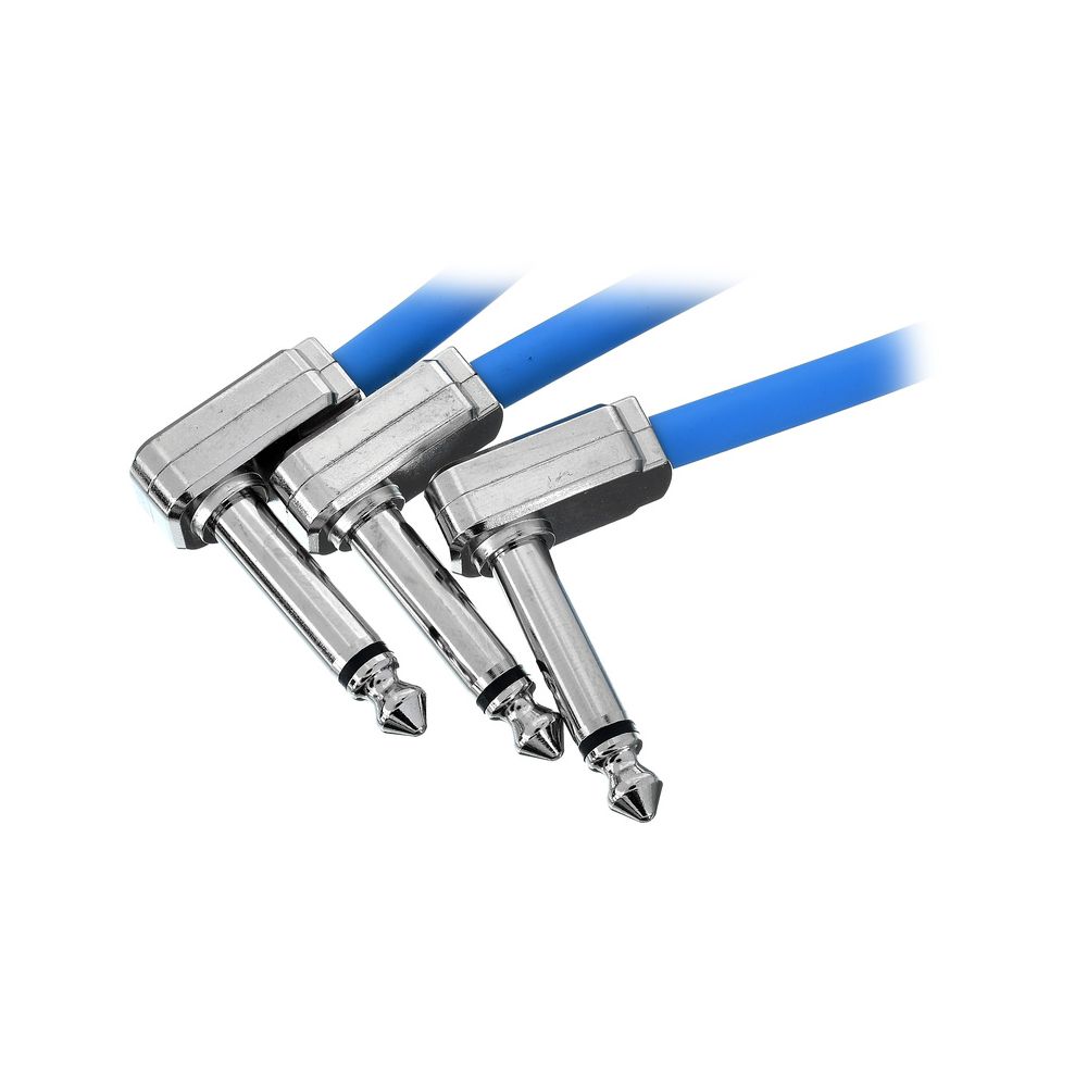 Ernie Ball Flex Patch Cable 3" blue set – Thomann Ireland
