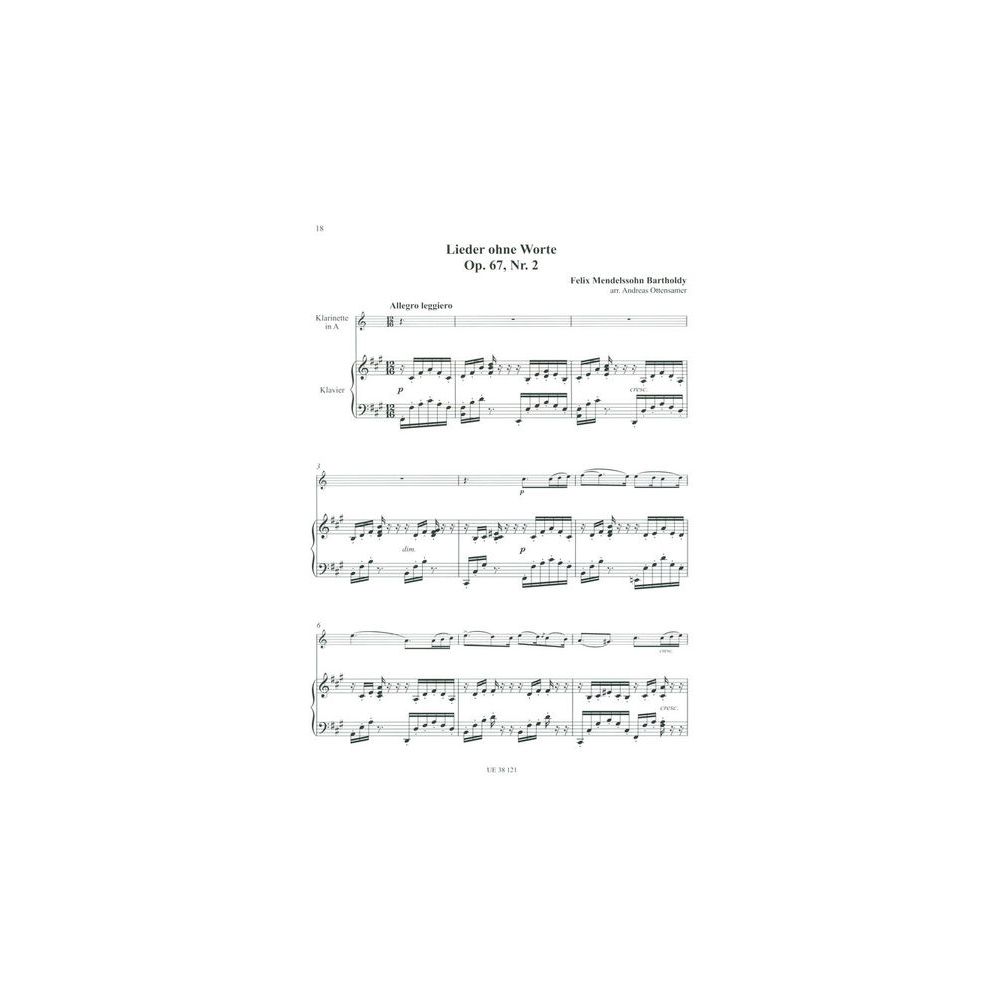 Universal Edition Mendelssohn Lieder ohne Worte – Thomann Ireland