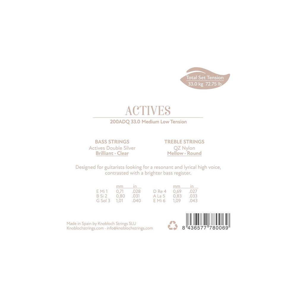 Knobloch Strings Double Silver Nylon 200ADQ – Thomann Ireland