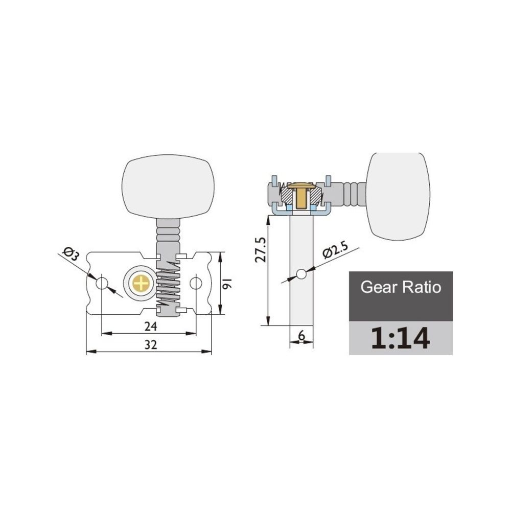 Gewa F&S Guitar Tuner Set – Thomann Ireland