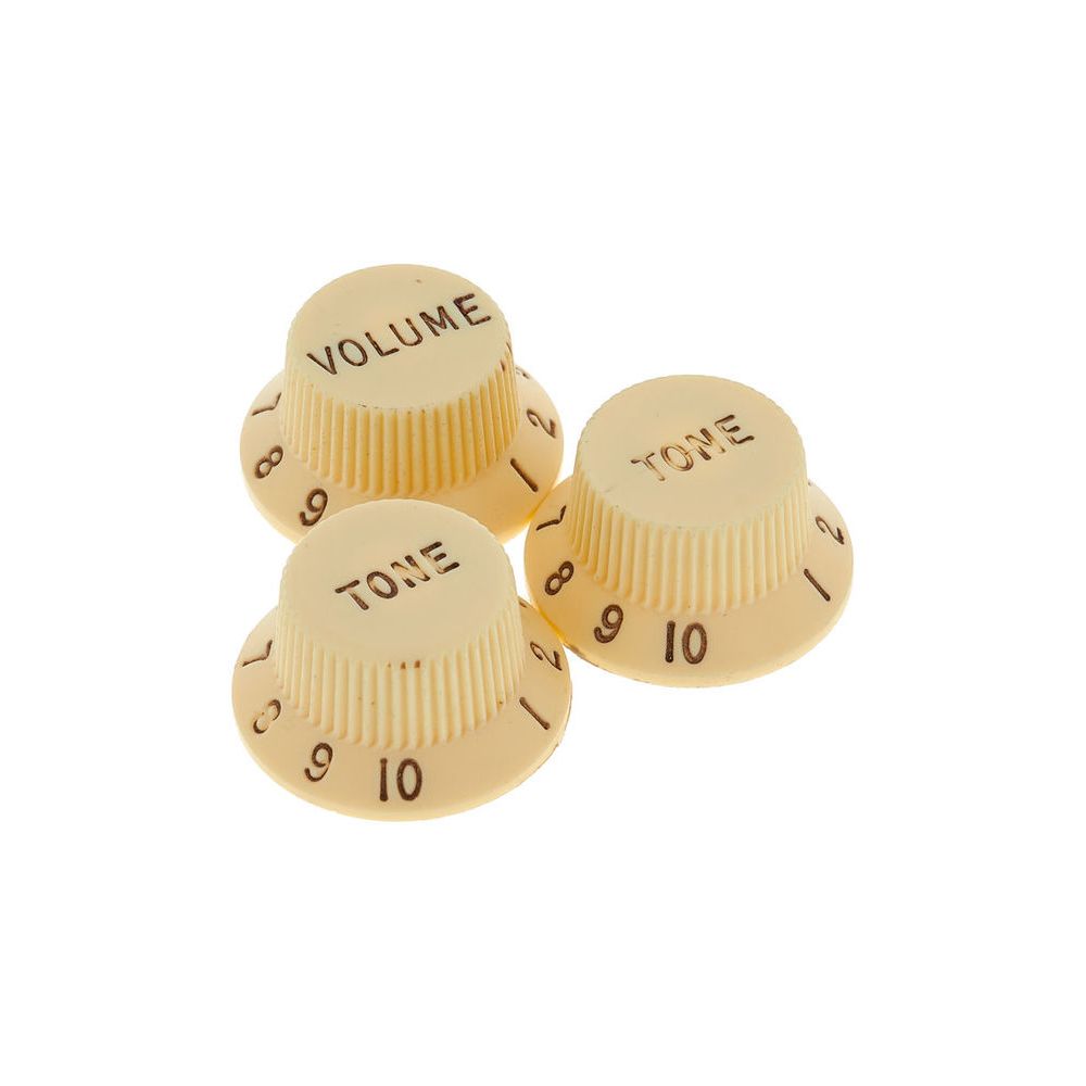 Fender Roadworn Strat Knobs WHT – Thomann Ireland