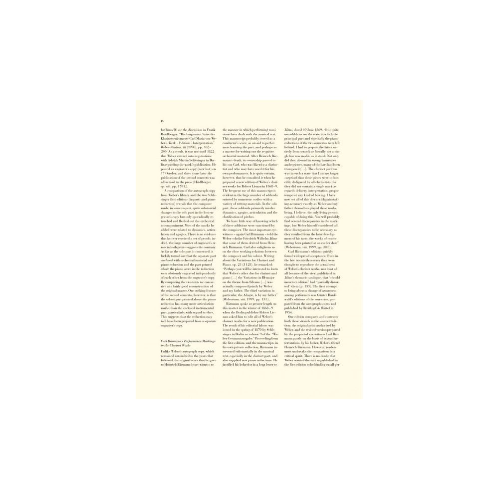 Henle Verlag Weber Clarinet Concerto No.2 – Thomann Ireland