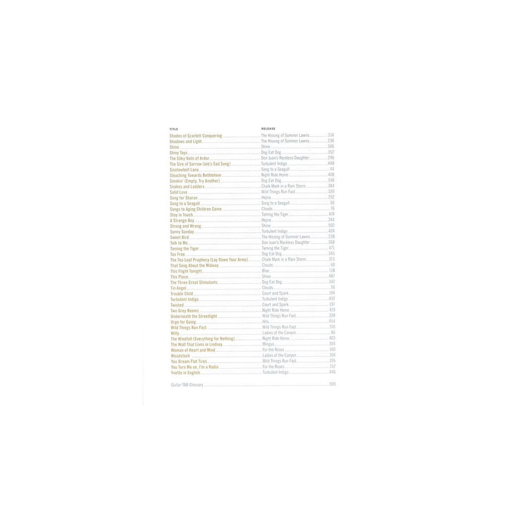 Alfred Music Publishing Joni Mitchell Complete So Far – Thomann Ireland