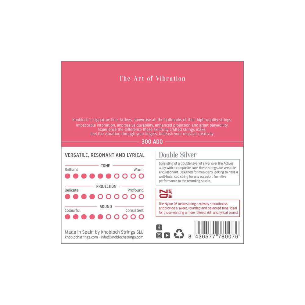 Knobloch Strings Double Silver Nylon 300ADQ – Thomann Ireland