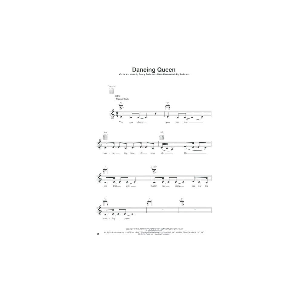 Hal Leonard Abba Gold Ukulele – Thomann Ireland
