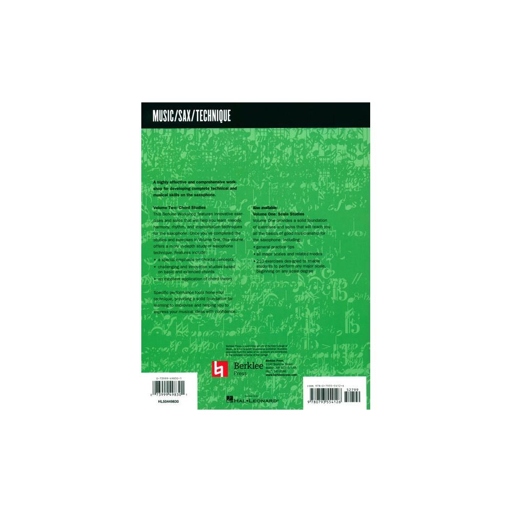 Berklee Press Technique of the Saxophone 2 – Thomann Ireland