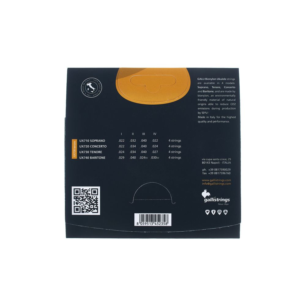 Galli Strings UX730 Tenor Ukulele Strings – Thomann Ireland
