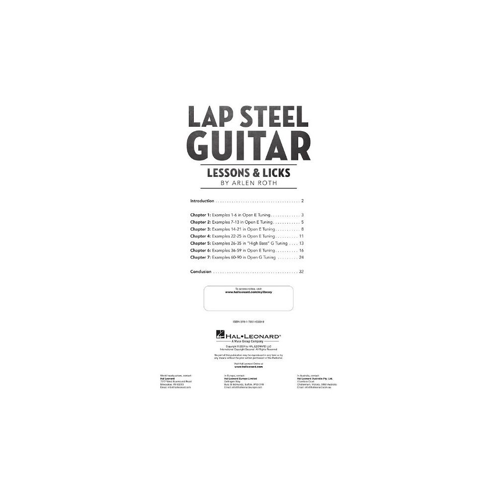 Hal Leonard Lap Steel Guitar Lessons – Thomann Ireland