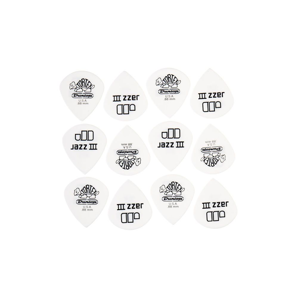 Dunlop Tortex Jazz III White 0,88 – Thomann Ireland