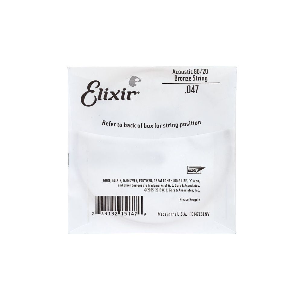 Elixir .047 Western Bronze 80/20 NW – Thomann Ireland