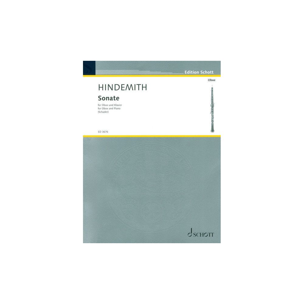 Schott Hindemith Sonate Oboe – Thomann Ireland