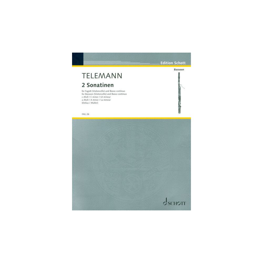 Schott Telemann 2 Sonatinen Bassoon – Thomann Ireland