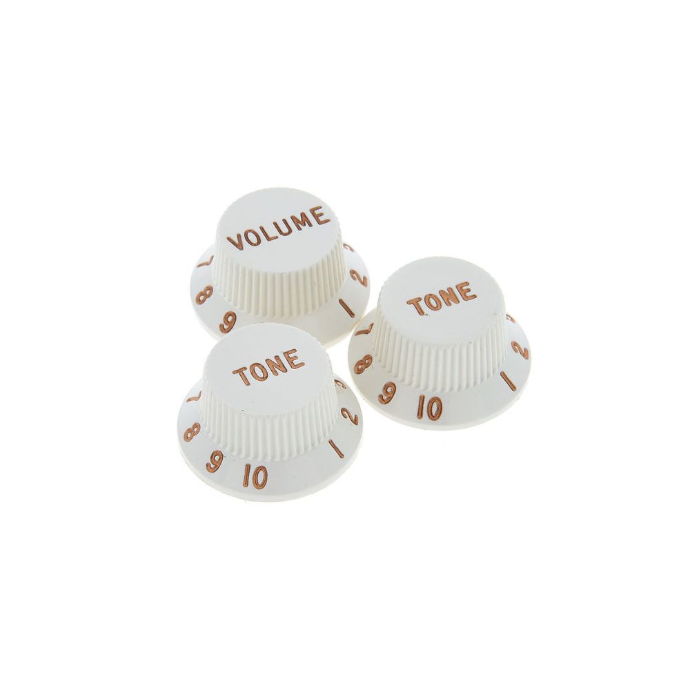 Fender Vol&Tone Knobs Set Parchment – Thomann Ireland