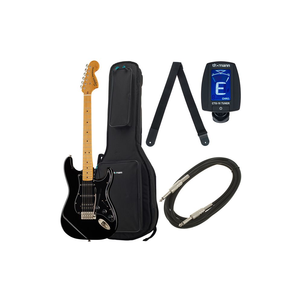 Squier CV 70s Strat HSS MN BLK Bundle – Thomann Ireland