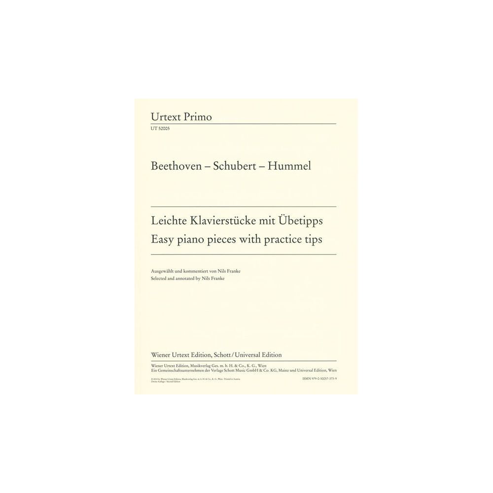 Wiener Urtext Edition Beethoven – Schubert – Hummel – Thomann Ireland