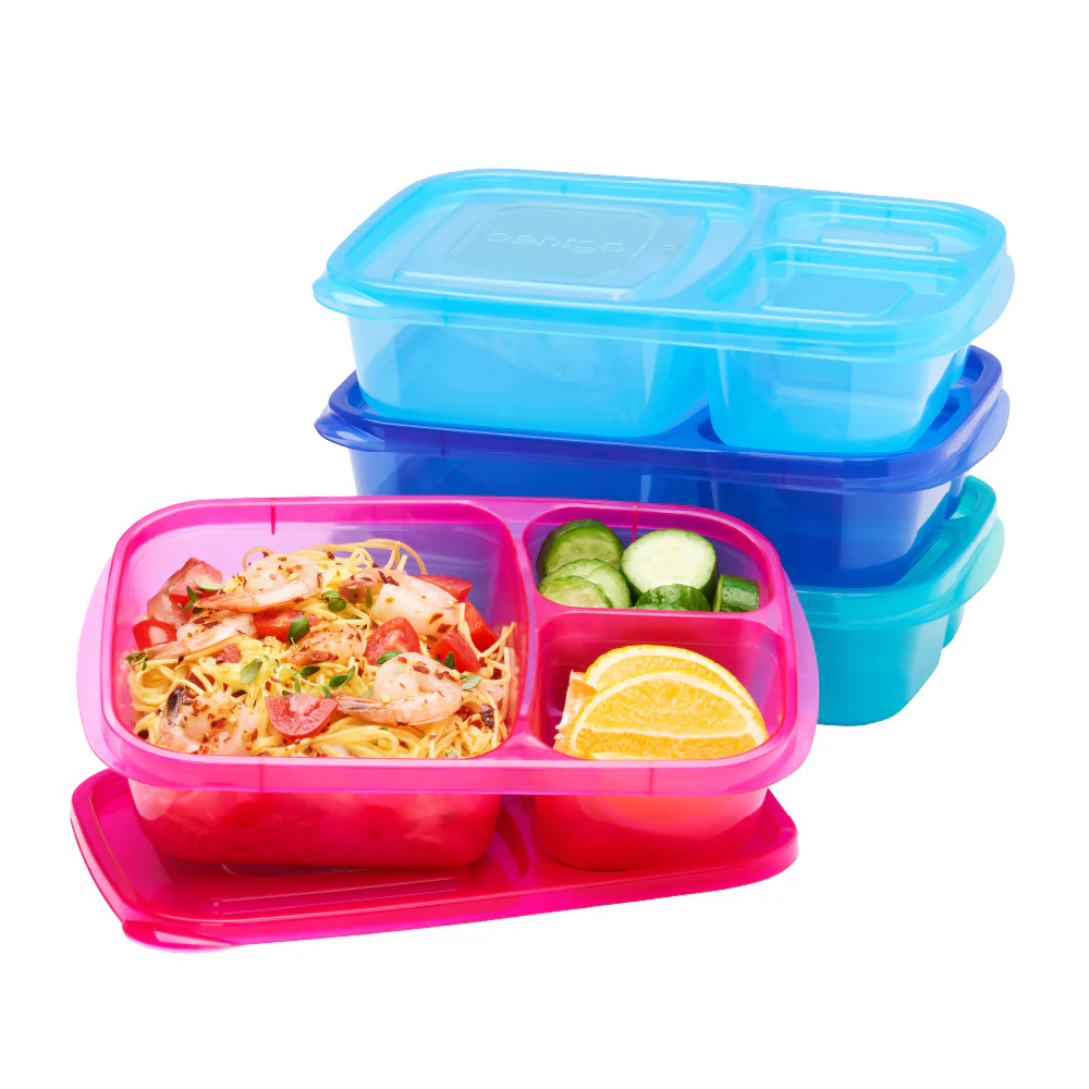 Bentgo Easyboxes 3-Compartment Food Containers 8-Piece Set