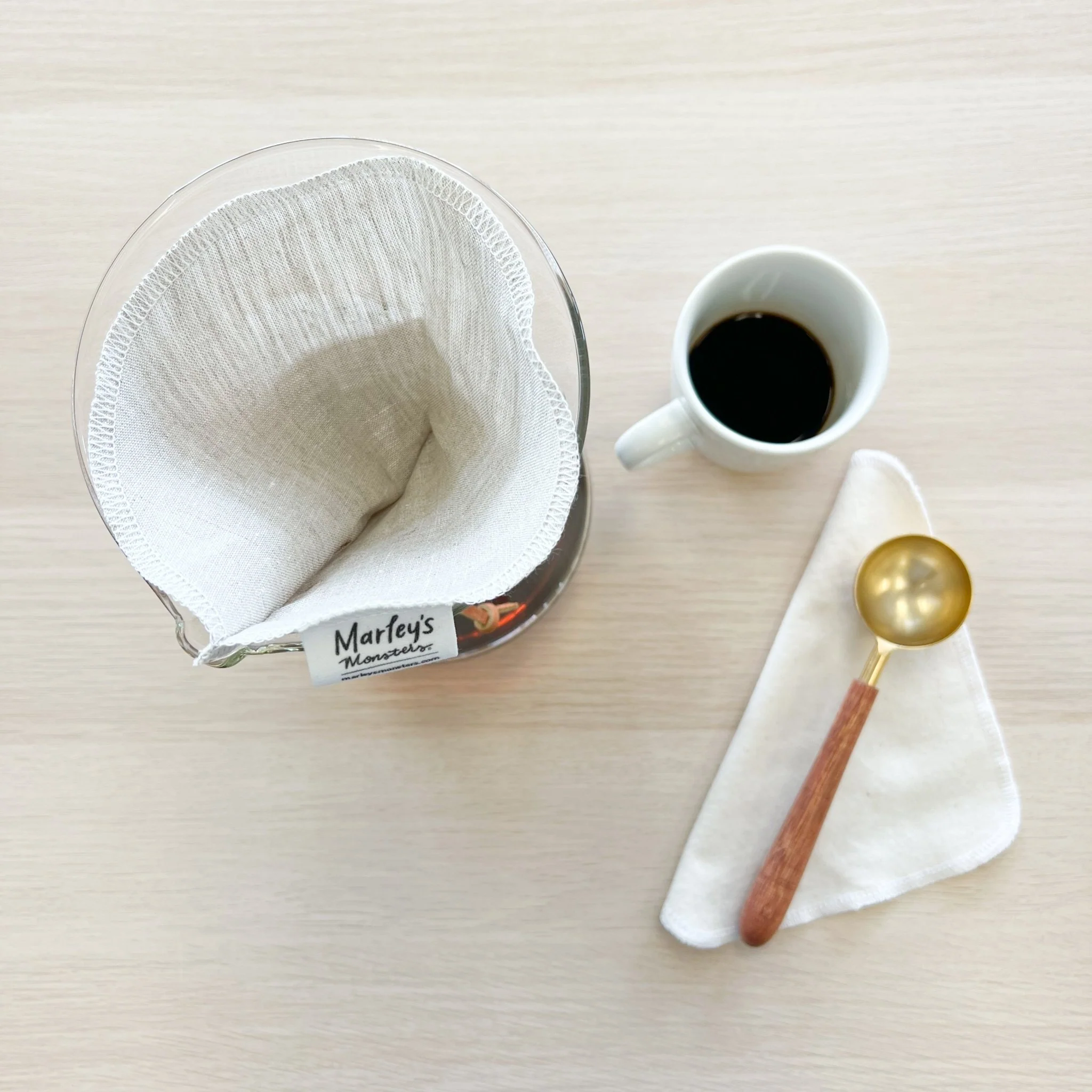 Organic Reusable Coffee Filters: Cone #4