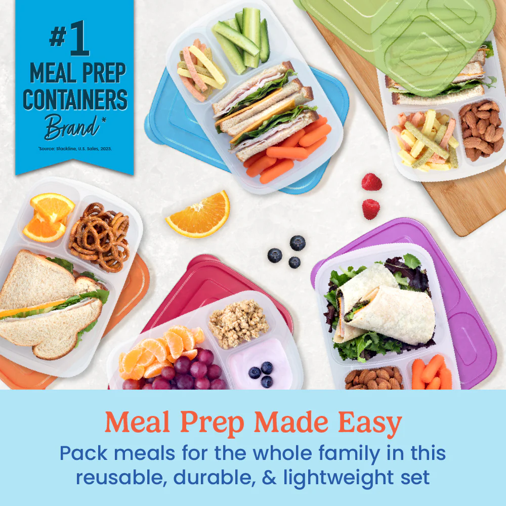 Bentgo Easyboxes 3-Compartment Food Containers 20-Piece Set