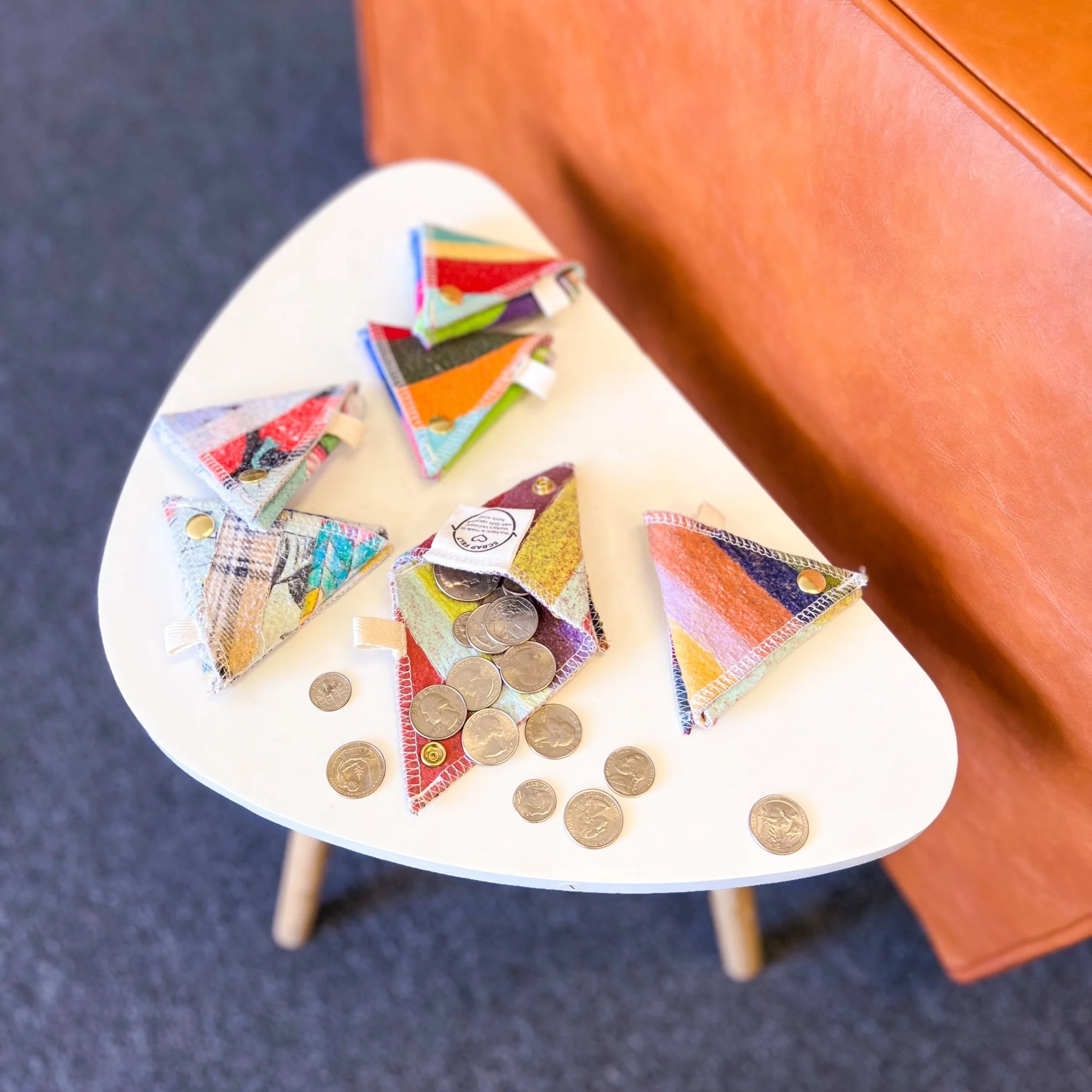 Scrap Felt Coin Purse