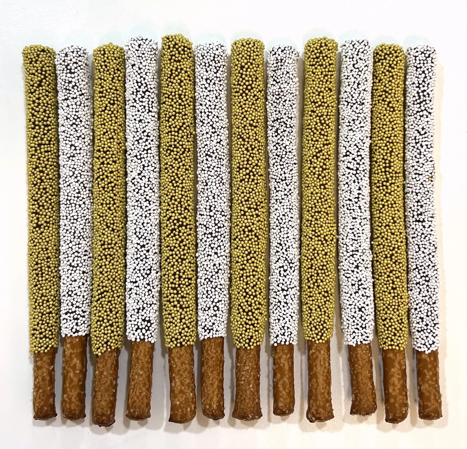 Wedding Chocolate Pretzel Rods - Miss To Mrs.