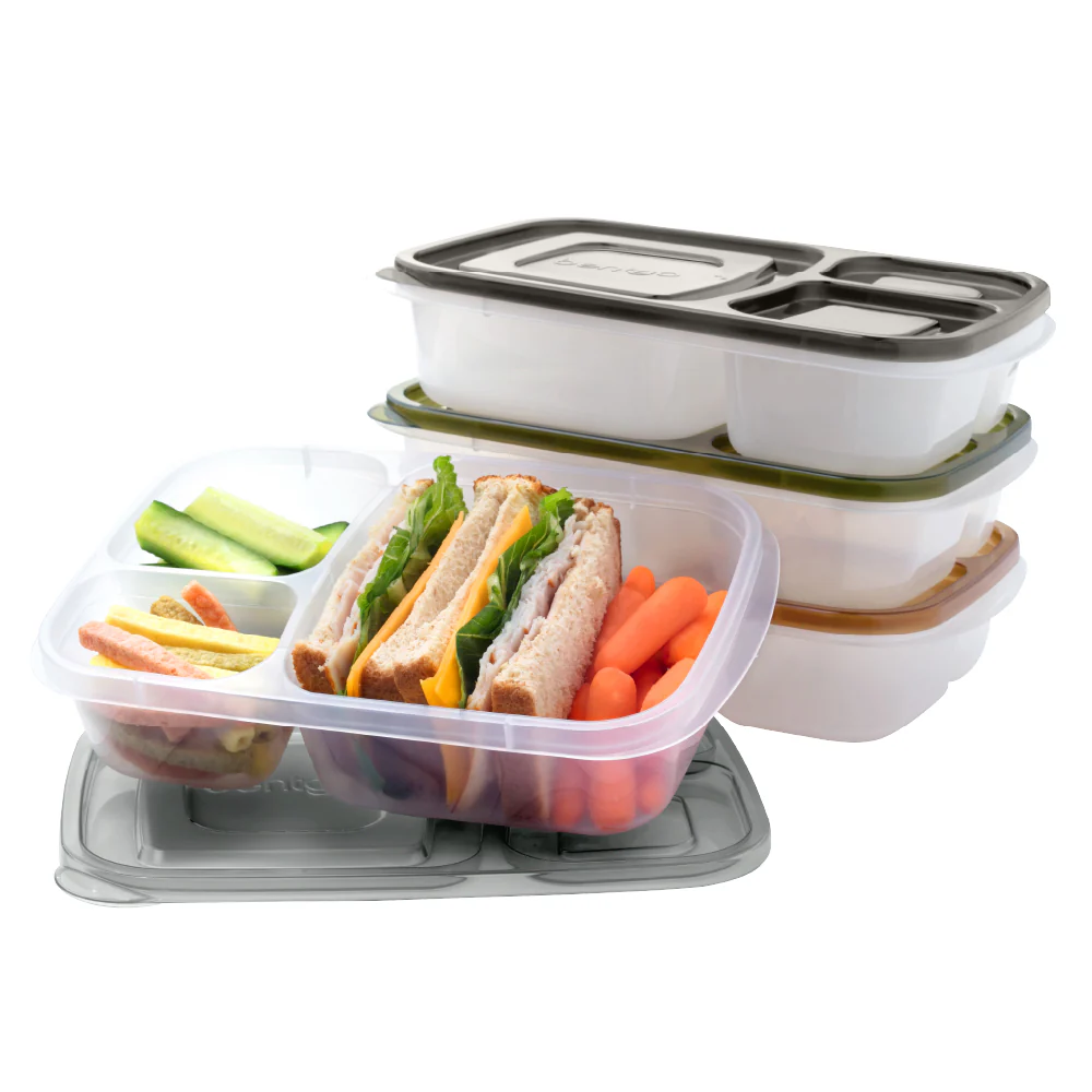 Bentgo Easyboxes 3-Compartment Food Containers 8-Piece Set