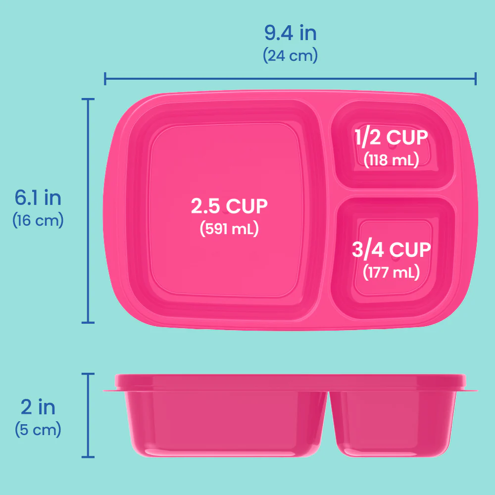 Bentgo Easyboxes 3-Compartment Food Containers 20-Piece Set
