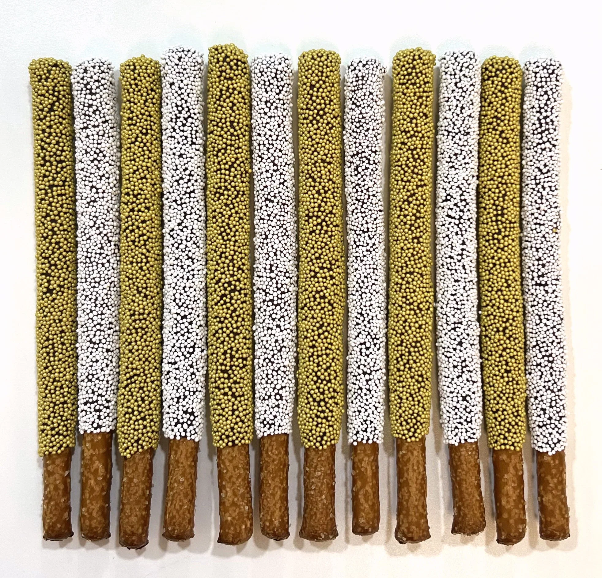 Wedding Chocolate Pretzel Rods - Mr. & Mrs.