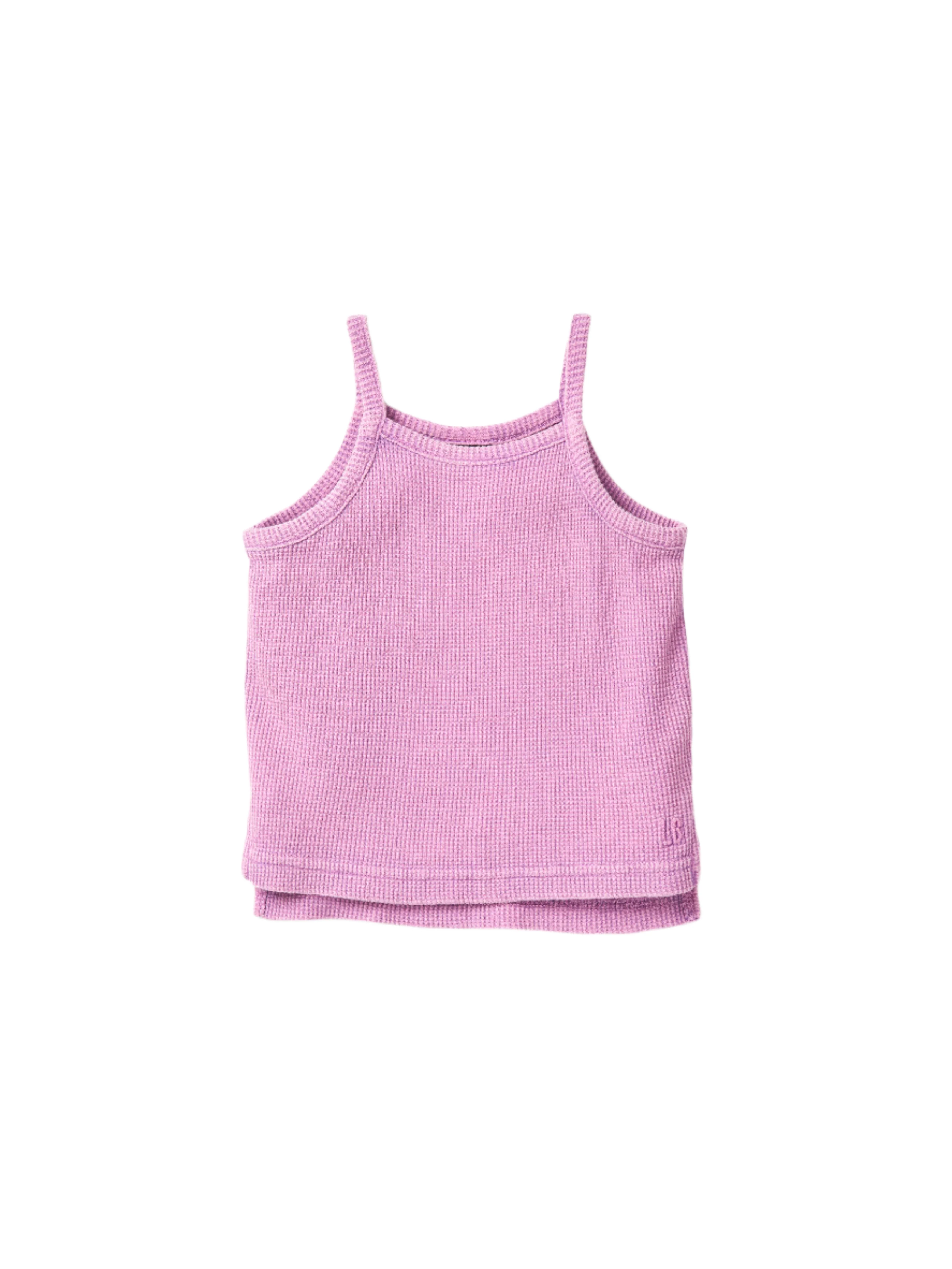 Girl's Waffle Tank - Purple