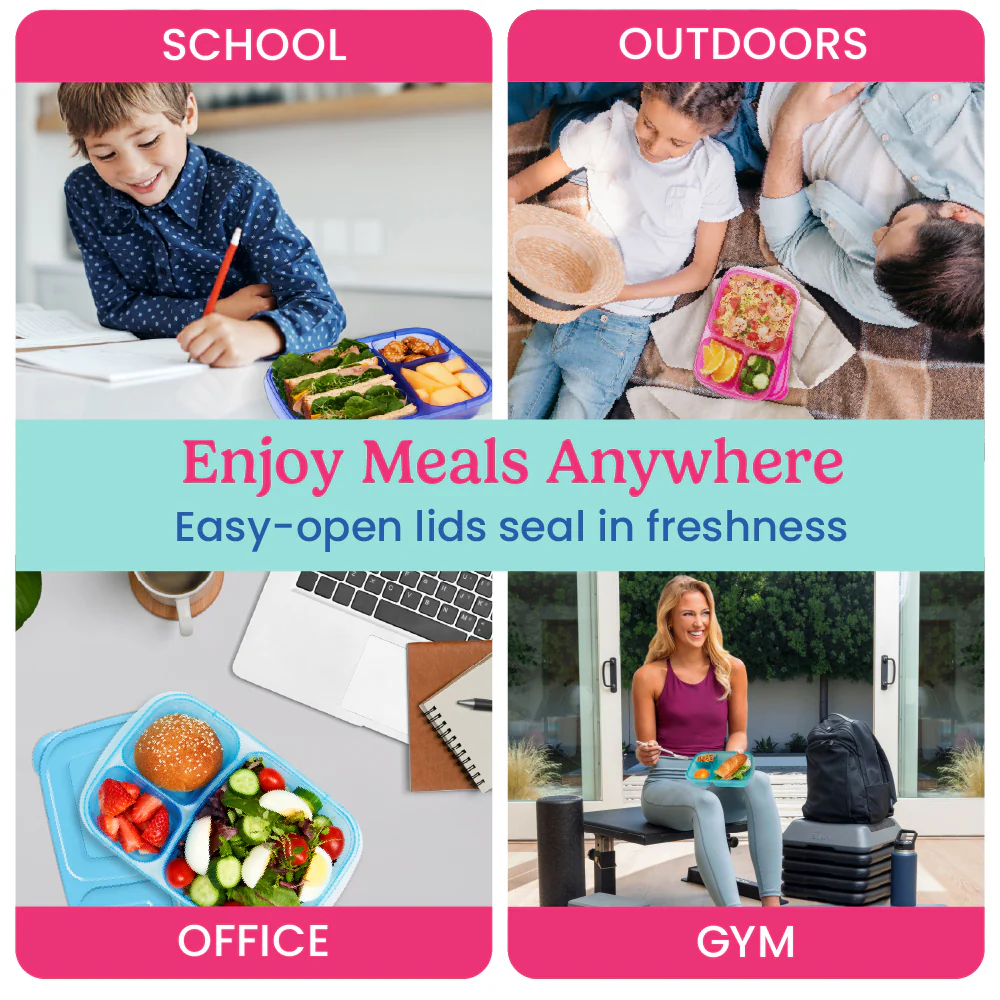 Bentgo Easyboxes 3-Compartment Food Containers 20-Piece Set