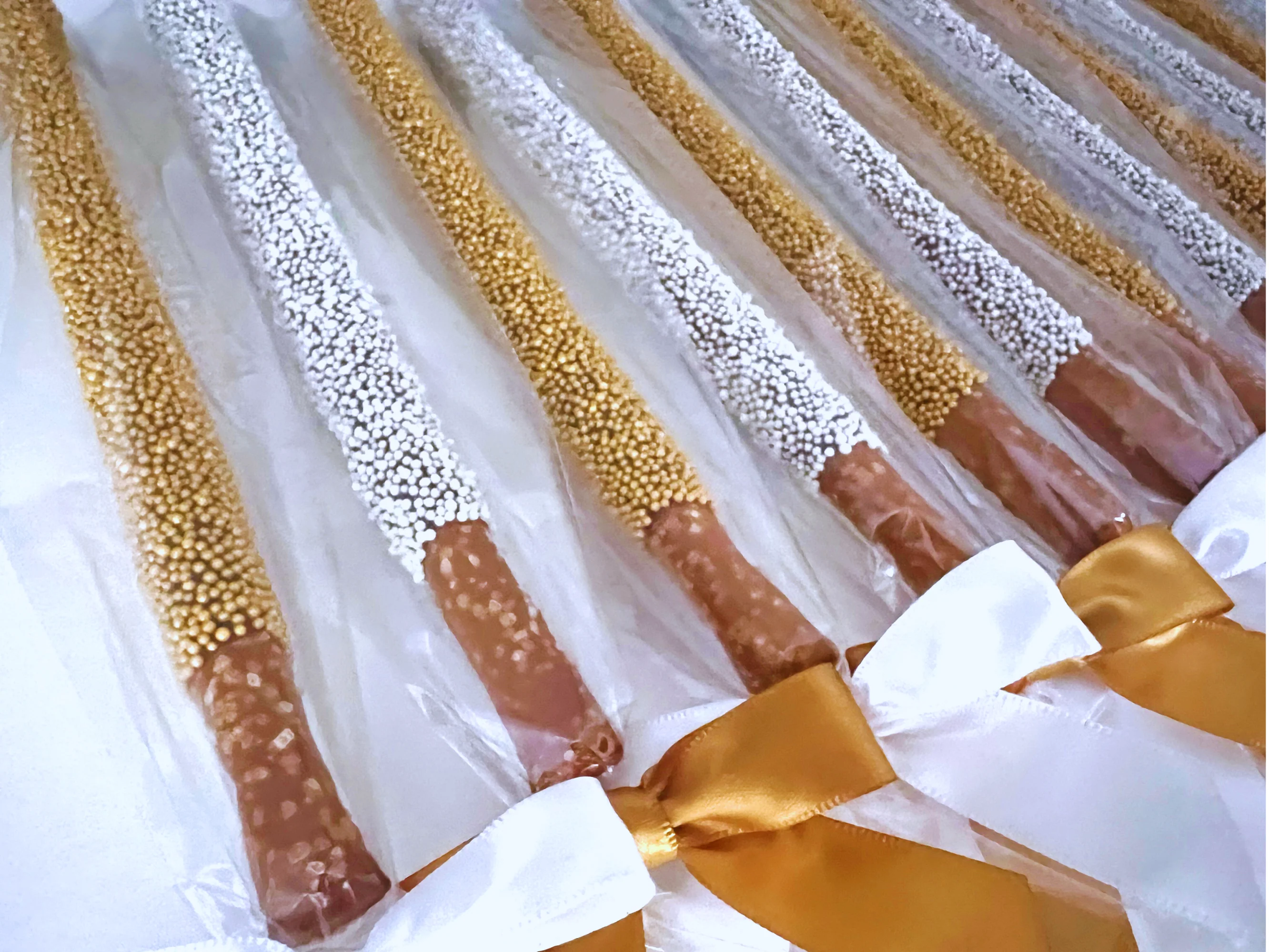 Wedding Chocolate Pretzel Rods - Miss To Mrs.
